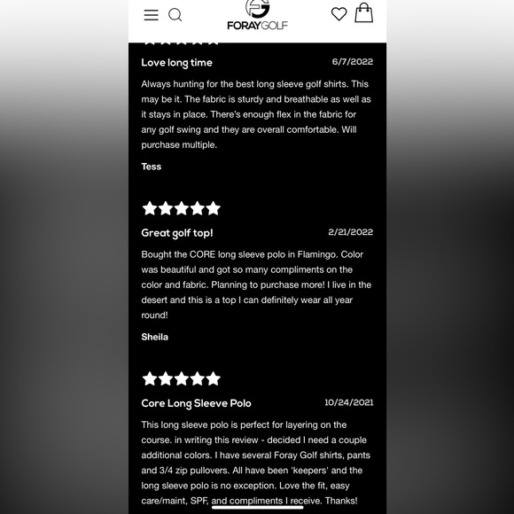 Foray golf shirt Size Large 2 colors - Picture 6 of 15